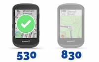 garmin edge 530 vs 830 530 mejor